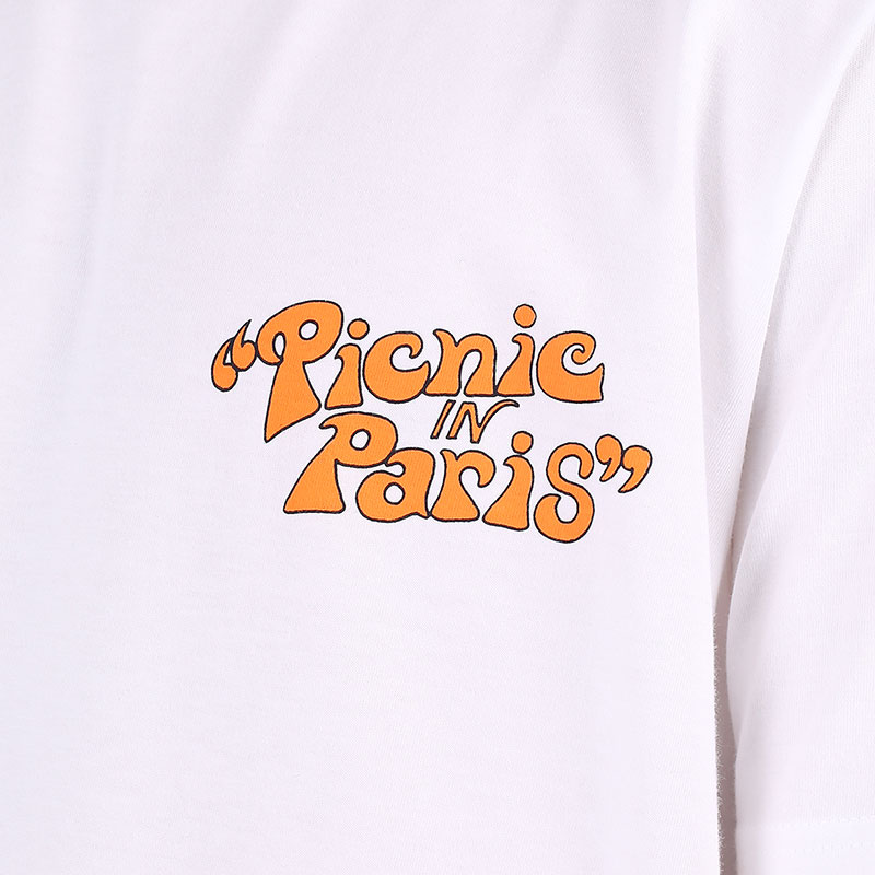 мужская белая футболка Carhartt WIP S/S Picnic In Paris T-Shirt I029932-white - цена, описание, фото 2